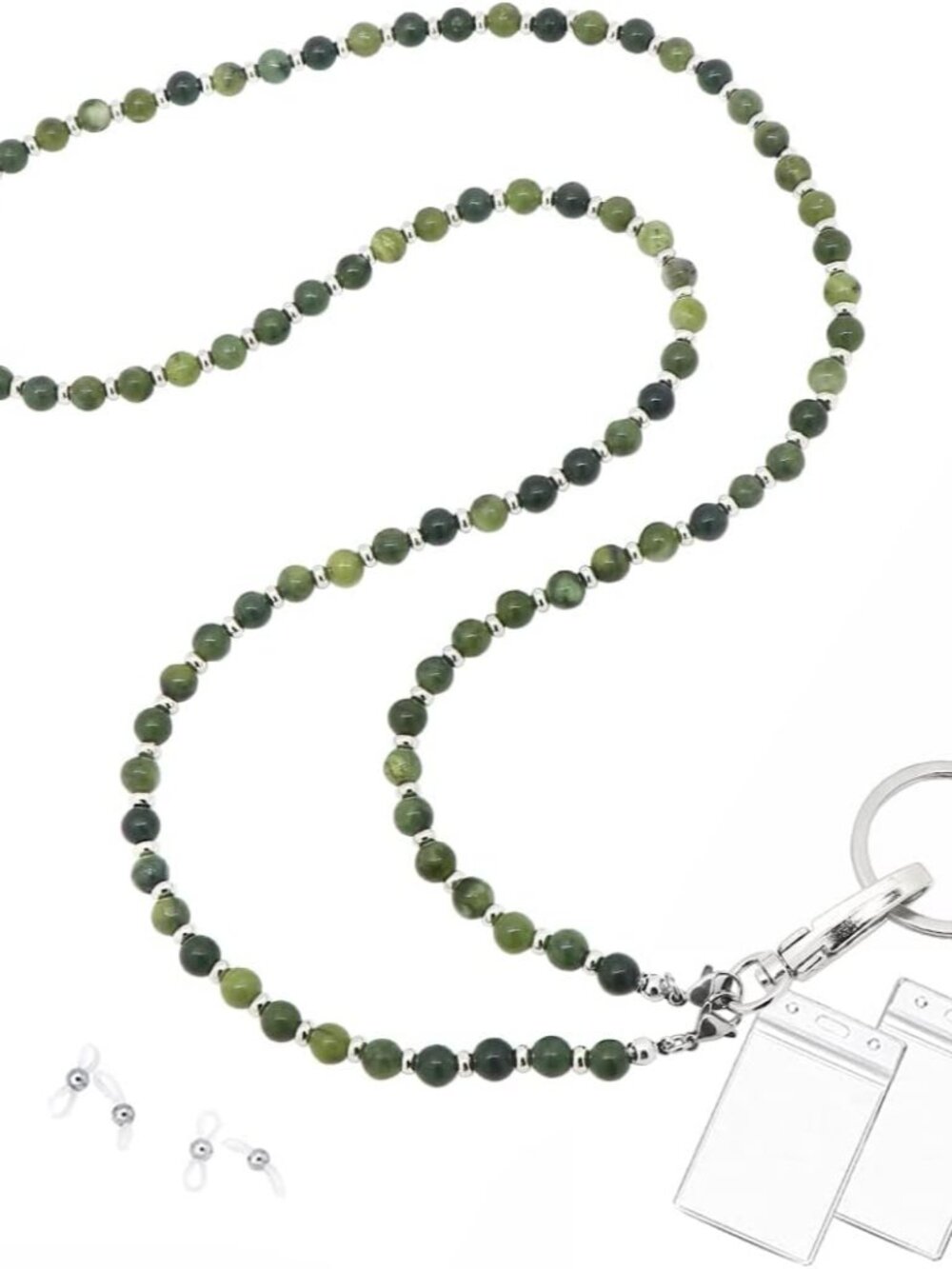 Lanyard for Women, Beaded Lanyards for ID Badges Holder Teacher Lanyard Holder K